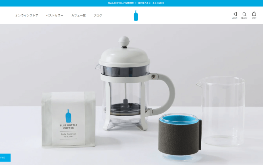 ブルーボトルコーヒー　公式キャプチャ